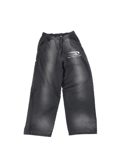 BLACK FADED SWEATPANTS