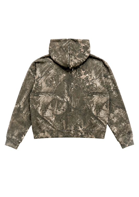 CAMO COLLEGE ZIP HOODIE