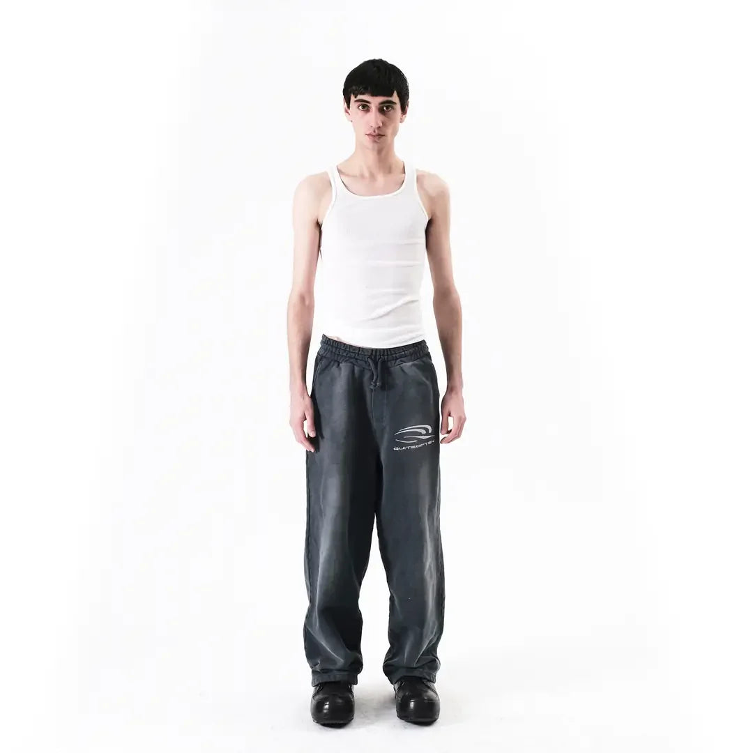GREY FADED SWEATPANTS
