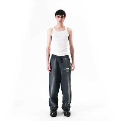 GREY FADED SWEATPANTS